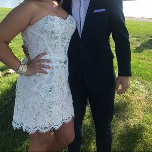 Gigi by la femme embellished lace bustier style